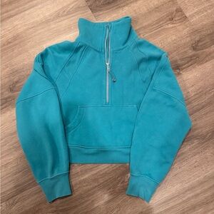 Lululemon Scuba Oversized Half-zip Hoodie, Tidal Teal, XS/S